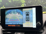 【パノラミックビューモニター】専用のカメラにより、上から見下ろしたような視点で360度クルマの周囲を確認することができます☆死角部分も確認しやすく、狭い場所での切り返しや駐車もスムーズに行えます。