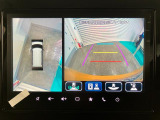 【全方位モニター】 4つのカメラで映像を映し出します。発進時、後退時も周囲の安全を確認し、サポートします^^