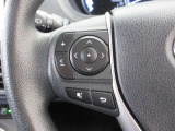 ステアリングスイッチ付き。前方から目を離すことなく操作することが可能です。