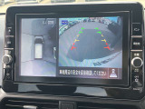 アラウンドビューモニターです!上空から貴方のお車をモニタニングしている様に車両の周りの安全確認が出来ます!