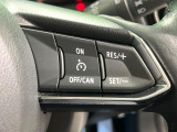 【クルーズコントロール】高速道路もラクラク走行。アクセルを離しても一定速度で走行ができ、長距離運転時の負担を軽減!加速・減速も簡単なスイッチ操作で調整できます。