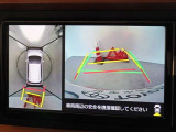 バックガイドモニターを装備しています、車庫入れもラクラクです。パノラミックビューモニターを搭載しています、上からの画像も表示されます。