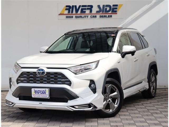 RAV4 2.5 ハイブリッド G E-Four 4WD モデリスタエアロ パノラマルーフ 9イン
