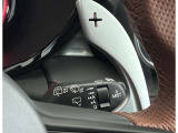 ドライバーの意志を瞬時に伝える、素早いシフト操作が可能なパドルシフトが備わります。