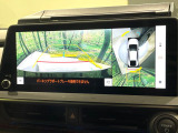 【パノラミックビューモニター】専用のカメラにより、上から見下ろしたような視点で360度クルマの周囲を確認することができます☆縦列駐車や幅寄せ時に活躍してくれます♪