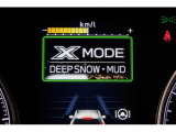 X-MODEは路面に応じてモードを選択するだけで4輪の駆動力やブレーキなどを最適にコントロール。悪路からのスムーズな脱出をサポートします。