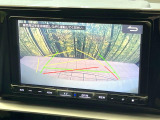 【バックカメラ】駐車時に後方がリアルタイム映像で確認できます。大型商業施設や立体駐車場での駐車時や、夜間のバック時に大活躍!運転スキルに関わらず、今や必須となった装備のひとつです!