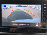 アラウンドビューモニター。画面を一つに切り替え可能です。