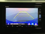 バックでの車庫入れも安心です! リアカメラが付いているバックモニター付のナビを装備しております。操作線もついており距離感も画面から確認できます。