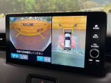 【マルチビューカメラシステム】専用のカメラにより、上から見下ろしたような視点で360度クルマの周囲を確認することができます☆縦列駐車や幅寄せ時に活躍してくれます♪