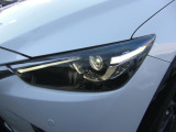 アダプティブLEDヘッドライトは30km/h以上で前方・対向車の部分のみ減光して照射することで相手ドライバーをまぶしくさせることなく明るい視界を確保し、95km/h以上ではヘッドランプの照射角度を上に