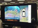 【パノラミックビューモニター】専用のカメラにより、上から見下ろしたような視点で360度クルマの周囲を確認することができます☆死角部分も確認しやすく、狭い場所での切り返しや駐車もスムーズに行えます。