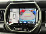 【全方位モニター】リバースに入れた際、車両全体を見渡している映像に切り替わります。また、見通しが悪い場所で便利な前方ワイド映像やすれ違いに便利な助手席側ワイド映像など切り替えが出来ますよ♪