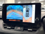 【パノラミックビューモニター】専用のカメラにより、上から見下ろしたような視点で360度クルマの周囲を確認することができます☆死角部分も確認しやすく、狭い場所での切り返しや駐車もスムーズに行えます。