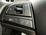 オーディオの音量やチャンネル操作ができるスイッチが、ハンドルに付いています。運転中でも、操作が行えて非常に安全・便利です!