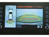 専用のカメラにより、上から見下ろしたような視点で360度クルマの周囲を確認することができます☆縦列駐車や幅寄せ時に活躍してくれます