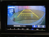 バックギアに入れると、このように後方が映し出されます!最終確認はご自身の目と耳で必ず行ってください!安全第一で!