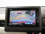 バックカメラの画像です。ガイドラインがスムースな車庫入れをサポートいたします!車庫入れの安心感がアップしますね☆