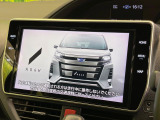 【純正9インチナビ】高級感とインパクトのある大画面ナビを装備。各種オーディオ操作はもちろん、スマホ連携もできる利便性の高いナビです♪