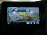 バックカメラの画像です。ガイドラインがスムースな車庫入れをサポートいたします!車庫入れの安心感がアップしますね☆