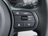 ◆アダプティブクルーズコントロール◆予め設定した車速内でクルマが自動的に加減速。前走車との適切な車間距離を維持しながら追従走行します。【LKAS】車線維持支援システムでステアリング操作を支援。