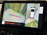 【パノラミックビューモニター】専用のカメラにより、上から見下ろしたような視点で360度クルマの周囲を確認することができます☆死角部分も確認しやすく、狭い場所での切り返しや駐車もスムーズに行えます。