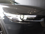 アダプティブLEDヘッドライトは30km/h以上で前方・対向車の部分のみ減光して照射することで相手ドライバーをまぶしくさせることなく明るい視界を確保し、95km/h以上ではヘッドランプの照射角度を上に