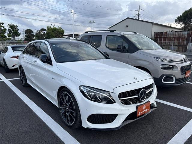 Cクラスワゴン AMG C43 4マチック 4WD 禁煙車 サンルーフ 黒レザーシート
