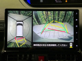 【パノラマモニター】専用のカメラにより、上から見下ろしたような視点で360度クルマの周囲を確認することができます☆死角部分も確認しやすく、狭い場所での切り返しや駐車もスムーズに行えます。