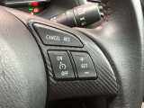 アクセルペダルを踏まなくても車速を約30から100km/hの間に設定できる装置です。高速道路、加速/減速の繰り返しが少ない自動車道などで使用すると、とても快適なドライブができますね♪