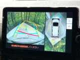 【パノラミックビューモニター】専用のカメラにより、上から見下ろしたような視点で360度クルマの周囲を確認することができます☆死角部分も確認しやすく、狭い場所での切り返しや駐車もスムーズに行えます。