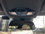 ルームミラー一体型のETC車載器とSOSコールボタン