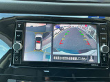 アラウンドビューモニターで車の周辺状況をナビ画面で確認できます☆