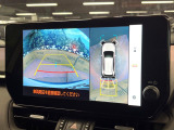 【パノラミックビューモニター】専用のカメラにより、上から見下ろしたような視点で360度クルマの周囲を確認することができます☆死角部分も確認しやすく、狭い場所での切り返しや駐車もスムーズに行えます。
