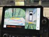 【パノラミックビューモニター】専用のカメラにより、上から見下ろしたような視点で360度クルマの周囲を確認することができます☆死角部分も確認しやすく、狭い場所での切り返しや駐車もスムーズに行えます。