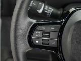 ハンドルにはオーディオ操作用スイッチが付いており、ハンドルから手を放さずにオーディオの操作ができるようになっております。