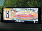 【360&deg;ビューモニター】専用のカメラにより、上から見下ろしたような視点で360度クルマの周囲を確認することができます☆死角部分も確認しやすく、狭い場所での切り返しや駐車もスムーズに行えます。