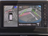 アラウンドビューモニター。上空から見下ろしているような映像で、スムースな駐車をサポートします。