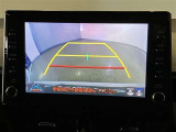 バックギアに入れると、このように後方が映し出されます!最終確認はご自身の目と耳で必ず行ってください!安全第一で!