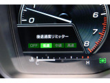 後退時に誤ってアクセルを踏み過ぎても急発進しません。後退時リミッター機能。速度は3段階から設定できます。
