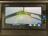 リバースギアに入れるだけで後方の表示へ切り替わります。夜間や雨の日の駐車も楽になりますよ。