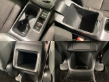 収納スペースや、ドリンクホルダーもついています。長距離ドライブで活躍する必需品ですね♪