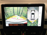 【パノラミックビューモニター】専用のカメラにより、上から見下ろしたような視点で360度クルマの周囲を確認することができます☆死角部分も確認しやすく、狭い場所での切り返しや駐車もスムーズに行えます。