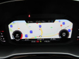 バーチャルコックピット。ODOメーターやオーディオ操作、電話通話選択、MAPの確認まで可能。