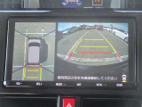 パノラミックビューモニター&バックモニター♪車両の前後左右に搭載した4つのカメラの映像を合成し、車を真上から見ているような映像を表示♪