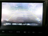 バックカメラの画像です。ガイドラインがスムースな車庫入れをサポートいたします!車庫入れの安心感がアップしますね☆