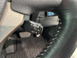 ステアリング周りに各種スイッチがついていて便利です。