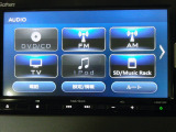 フルセグテレビ搭載。DVD・CD再生・SDカードにも対応しています。