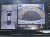 まるで上空から見下ろしているような感じで駐車が楽にできるインテリジェントアラウンドビューモニター