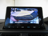 バックカメラの画像です。ガイドラインがスムースな車庫入れをサポートいたします!車庫入れの安心感がアップしますね☆
